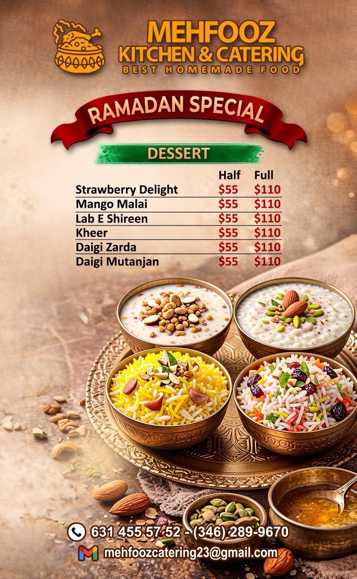 Celebrate Flavor with Daigi Zarda and Chicken Tikka BBQ at Mehfooz Kitchen TX 77573